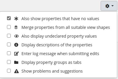 TopBraid EDG Properties with No Value Selection