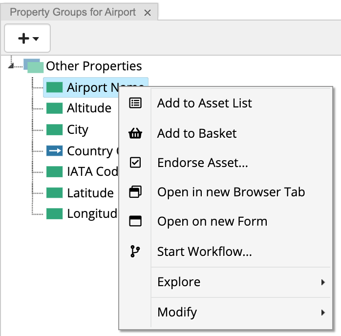 TopBraid EDG Property Operations Right Click Options