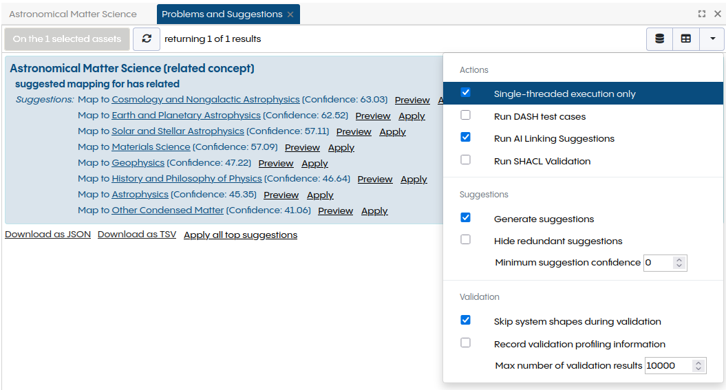 AI Linking configuration for SKOS Concept related