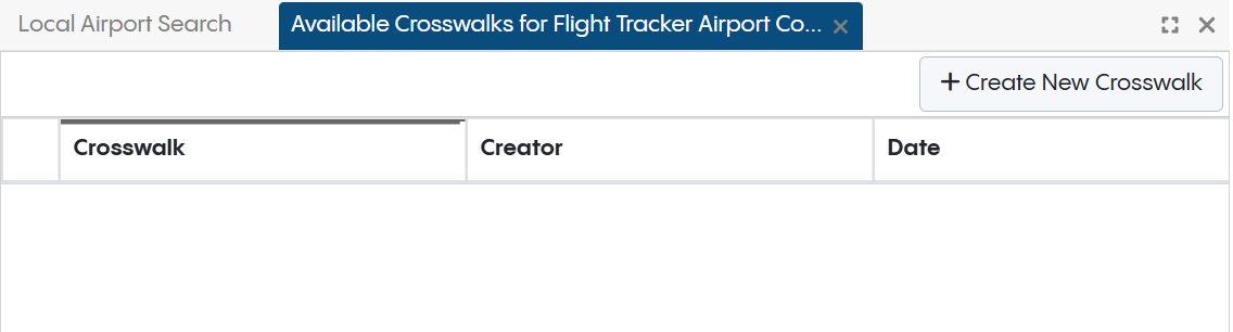 Available Crosswalks