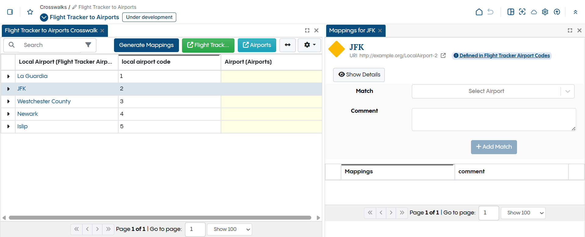Flight Tracker Mappings