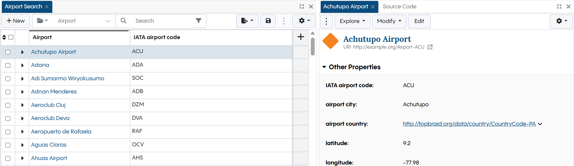 Reference Datasets - View Airport