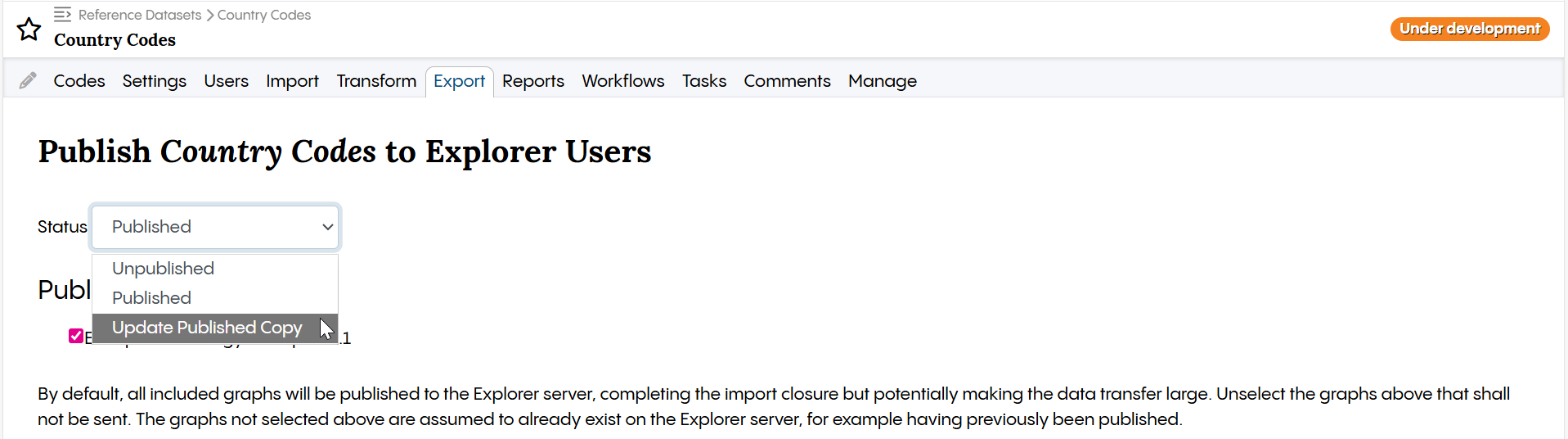 TopBraid EDG Update Published Copy - Country Codes for Explorer Users