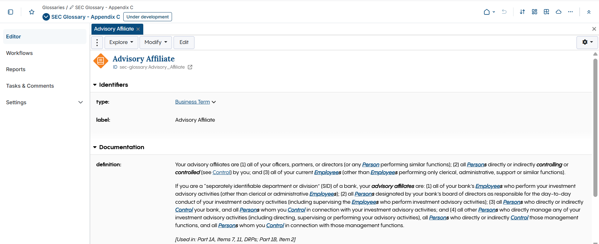 Advisory Affiliate Page