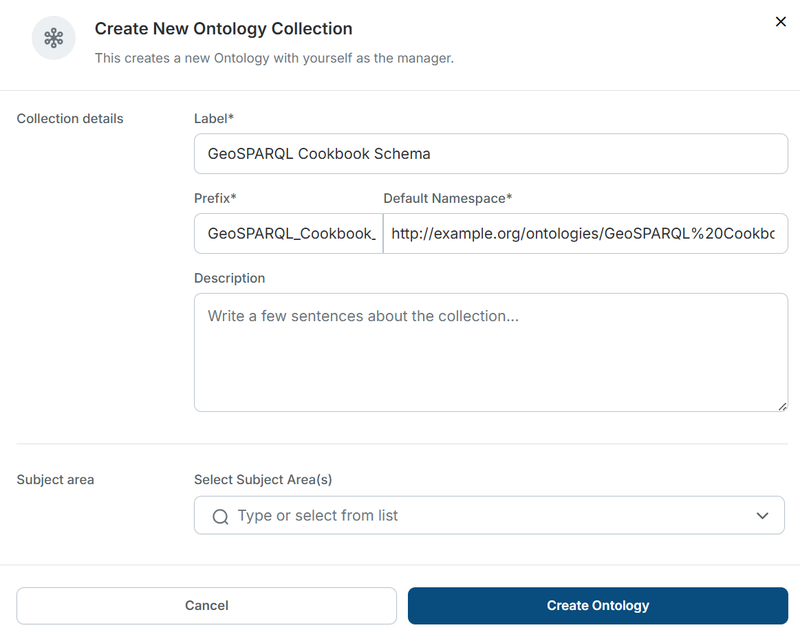 Create Ontology