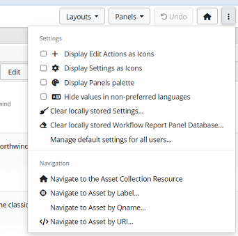 Workflow report panel