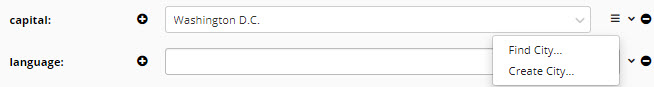 Find or Create City Dropdown