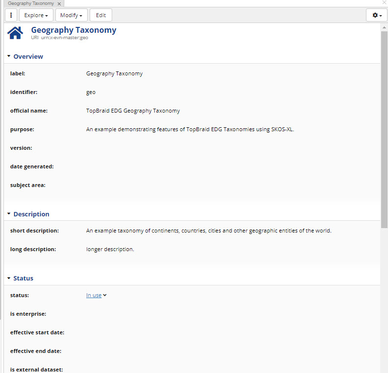 Geography Taxonomy Page