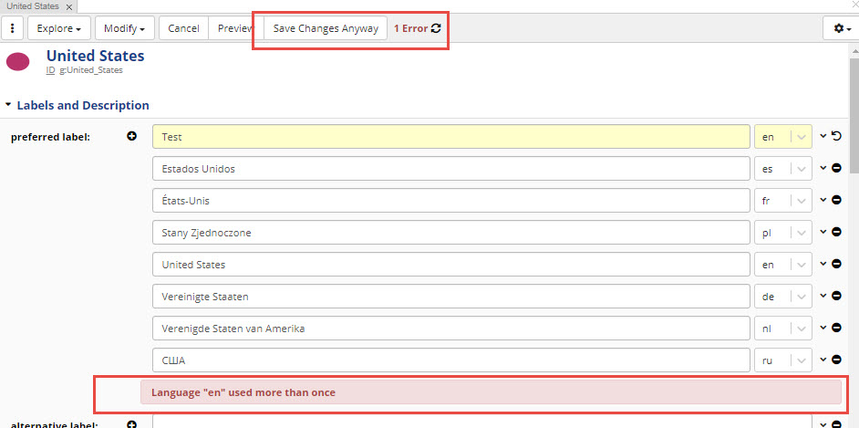 Save Changes Anyway Example