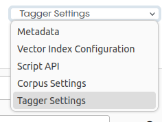 Open Tagger Settings
