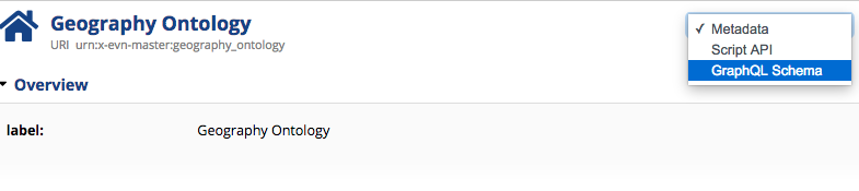 Ontologies Dropdown Views