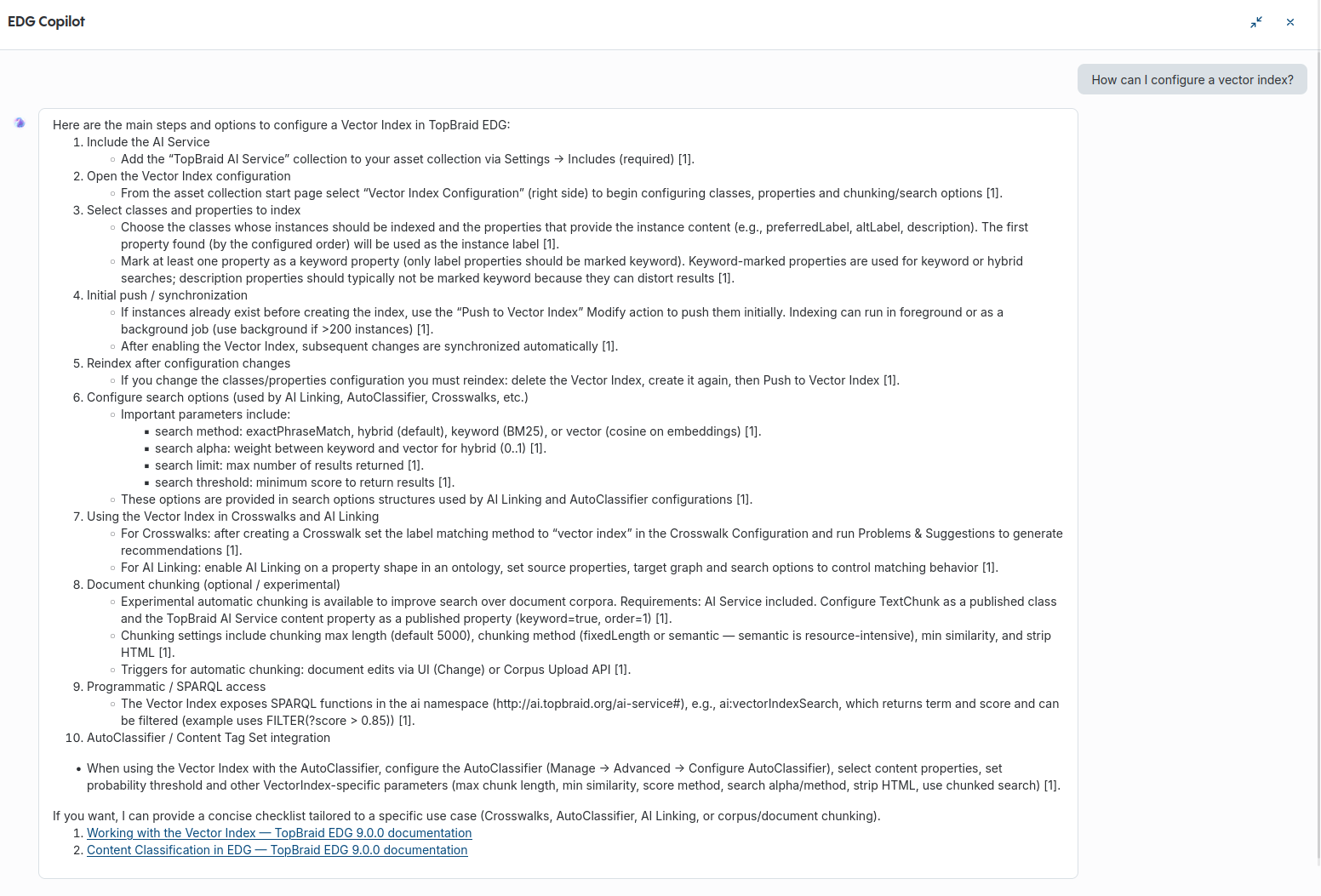 Chat with EDG full screen answer