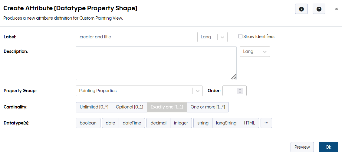 TopBraid EDG Create Attribute Page