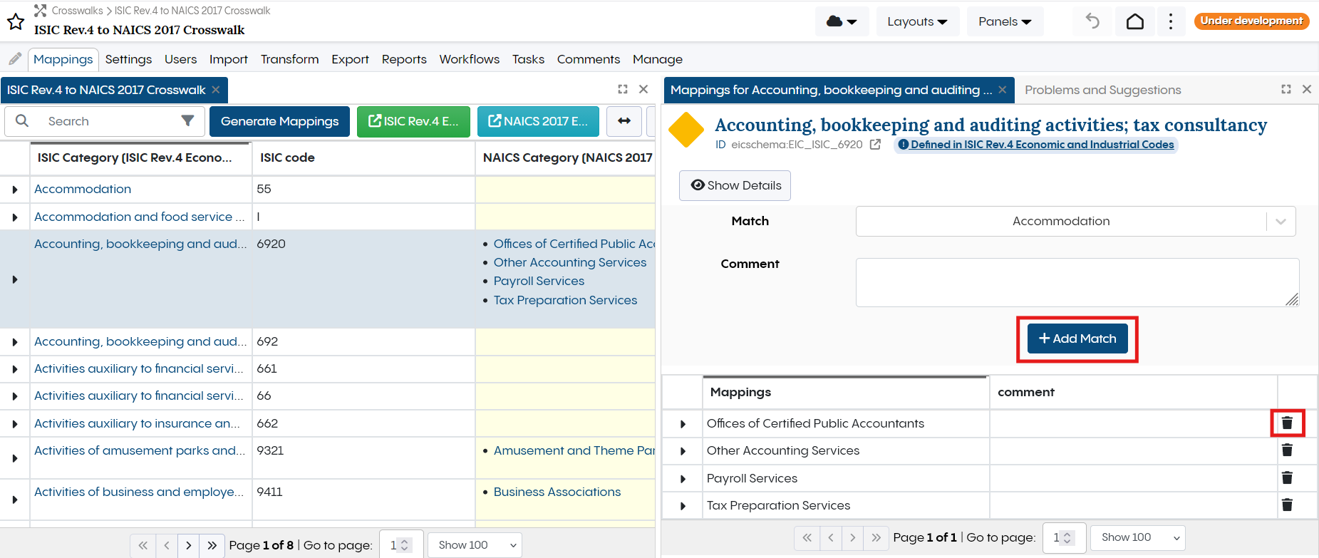 TopBraid EDG Crosswalk Add Match