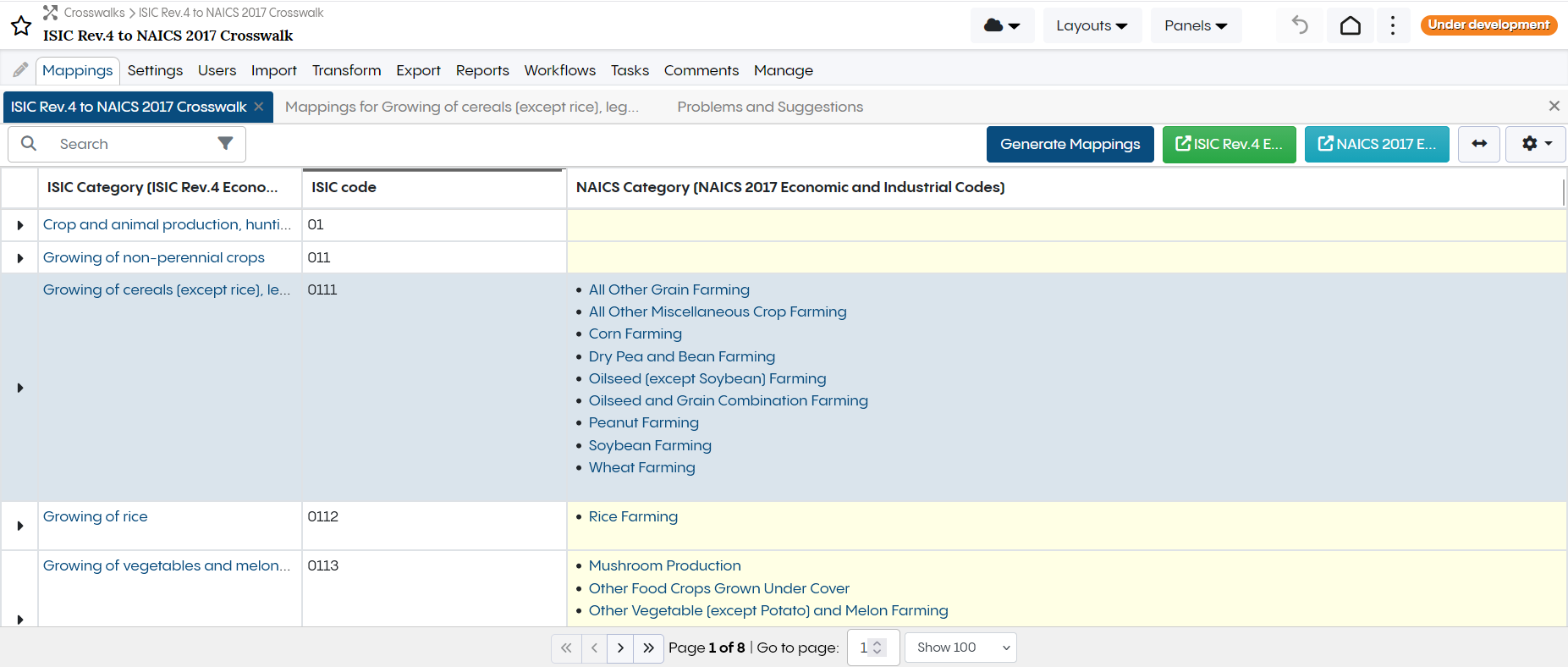 TopBraid EDG Crosswalk Mapped Assets