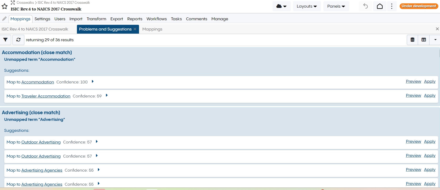 TopBraid EDG Crosswalk Add Match