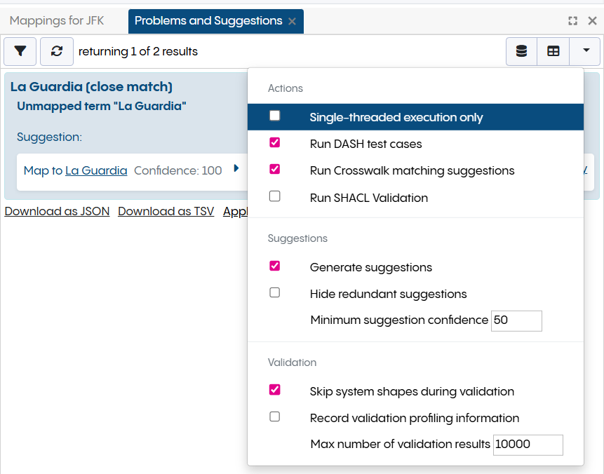 TopBraid EDG Flight Tracker Generate Mappings