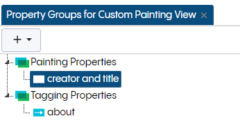 TopBraid EDG Property Groups Panel