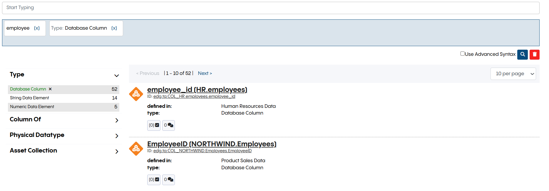 Global Search with defined Property Roles