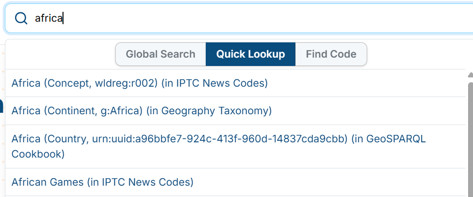 Quick Lookup