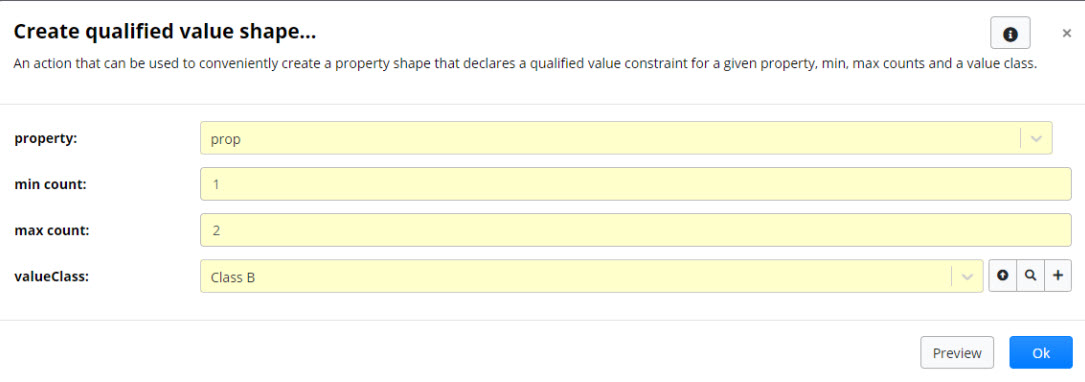 TopBraid EDG Qualified Value Shape Dialog