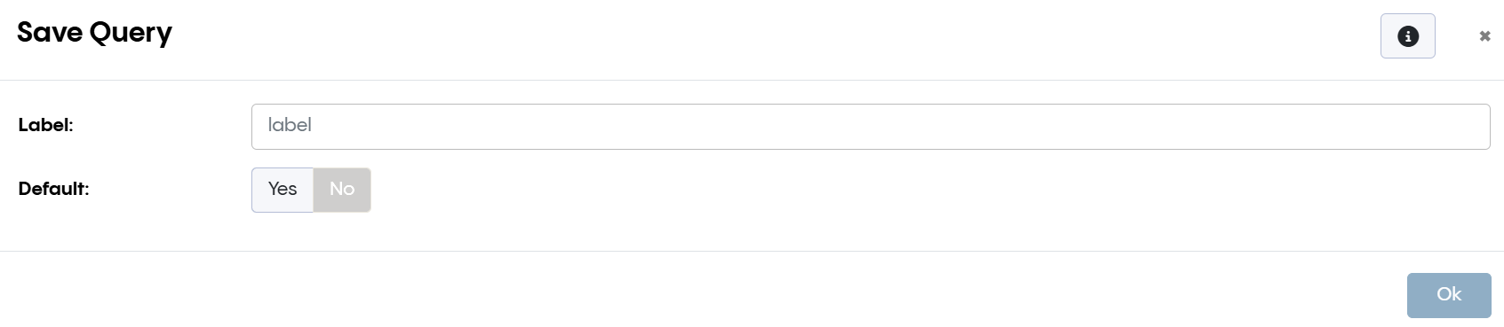 Save Query