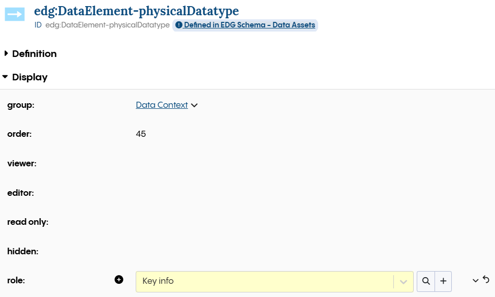 Property Shape being assigned a DASH Property Role