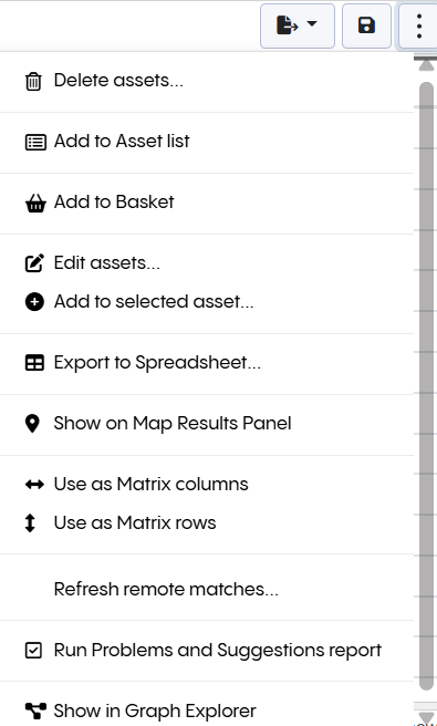 Search Result Actions